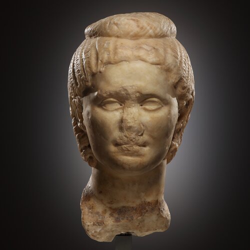 A Portrait Head of a Roman Lady, possibly the Empress Salonina