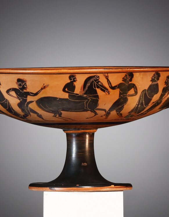 A Black-Figured Cup with Youths