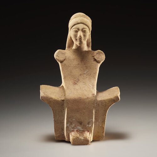 A Statuette of an Enthroned Goddess