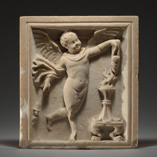 A Relief with Eros Burning a Butterfly